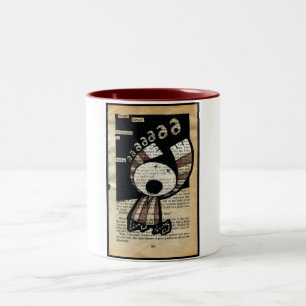 Caneca De Café Em Dois Tons Um silêncio irritado… O tambor do biscoito