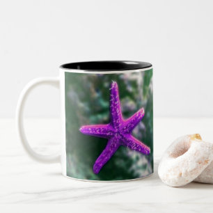 Caneca De Café Em Dois Tons Um Starfish Roxo