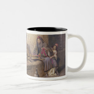 Caneca De Café Em Dois Tons Um tecelão em Esna, uma de 24 ilustrações
