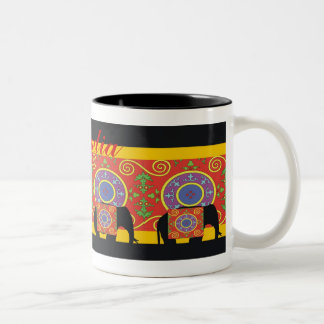 Caneca De Café Em Dois Tons Um toque de India