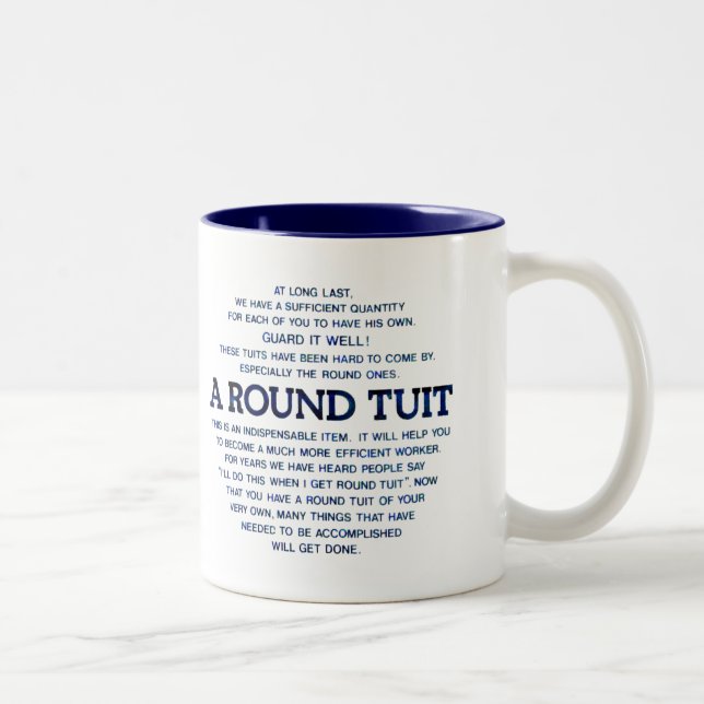 Caneca De Café Em Dois Tons Um Tuit redondo (Direita)