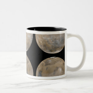 Caneca De Café Em Dois Tons Um verão do Médio-Norte/inverno do sul em Marte
