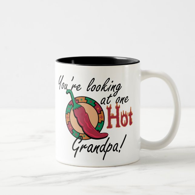 Caneca De Café Em Dois Tons Um vovô quente (Direita)