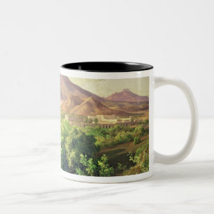 Caneca De Café Em Dois Tons Um vulcão pequeno no campo mexicano, 1887 (óleo