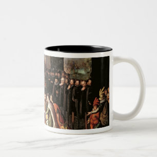 Caneca De Café Em Dois Tons Uma alegoria da tirania do duque de alba