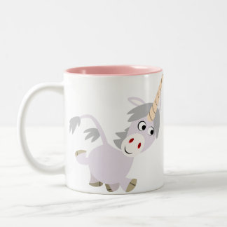 Caneca De Café Em Dois Tons Uma bonita caneta de desenho animado