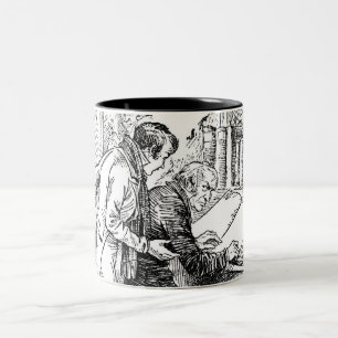 Caneca De Café Em Dois Tons Uma canção de natal do Natal: Deixe-a sozinha