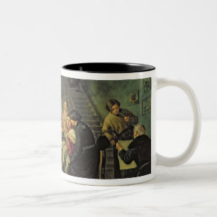 Caneca De Café Em Dois Tons Uma casa comendo, 1859