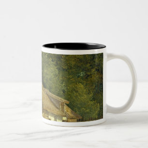 Caneca De Café Em Dois Tons Uma casa na floresta de Frederiksdal próximo