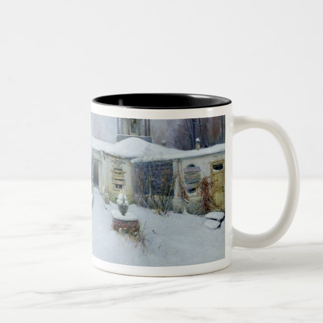 Caneca De Café Em Dois Tons Uma casa senhorial abandonada (Direita)