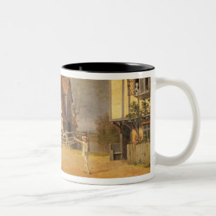 Caneca De Café Em Dois Tons Uma cena "da empregada doméstica do moinho", 1765