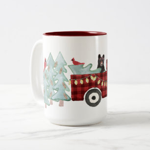 Caneca De Café Em Dois Tons Uma Coleção De Natal Muito Beary