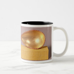 Caneca De Café Em Dois Tons Uma colher cerimonial