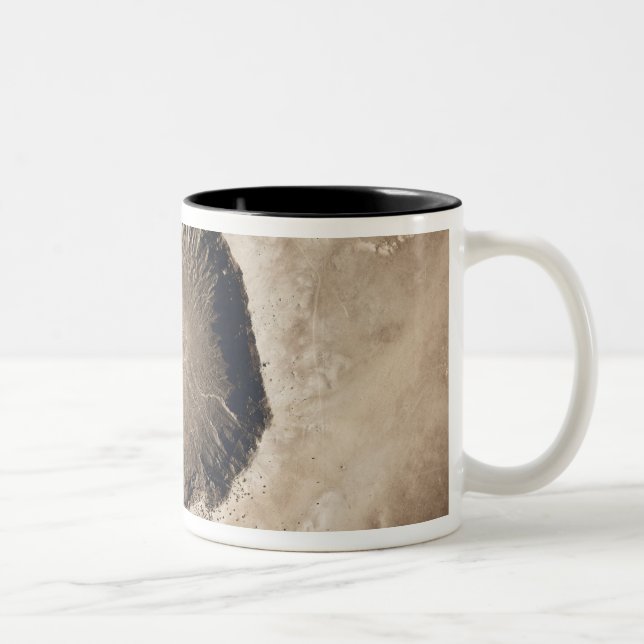 Caneca De Café Em Dois Tons Uma cratera de impacto meteorológica (Direita)