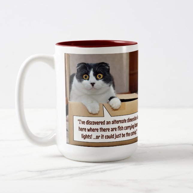 Caneca De Café Em Dois Tons Uma dimensão alternativa (Esquerda)
