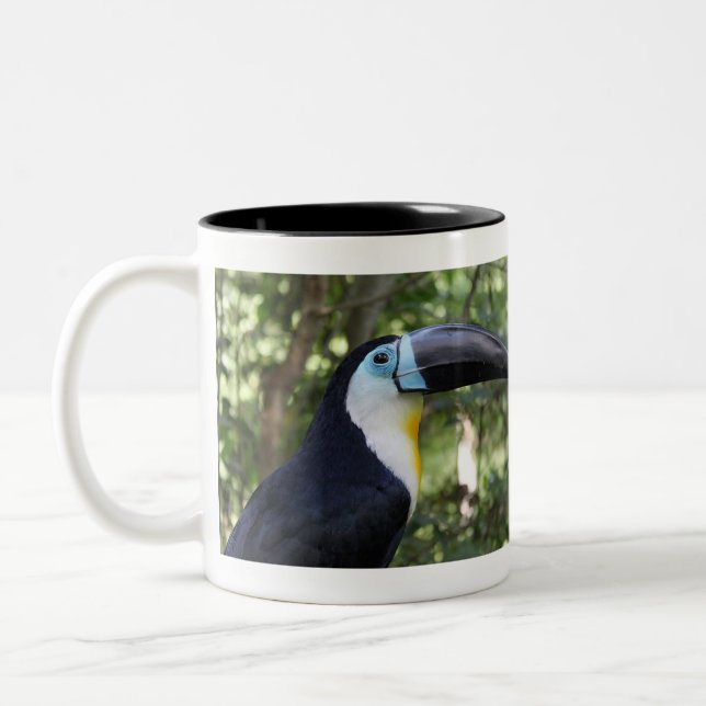 Caneca De Café Em Dois Tons Uma foto bonita de Toucan (Esquerda)
