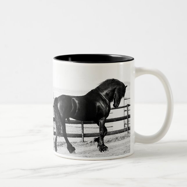 Caneca De Café Em Dois Tons Uma humildade equina (Direita)