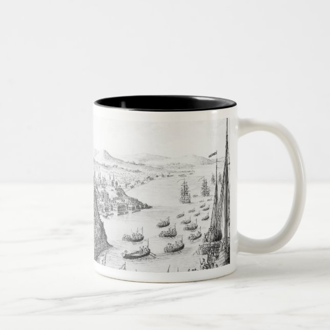 Caneca De Café Em Dois Tons Uma ideia da tomada de Quebeque (Direita)