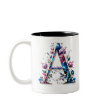 Uma Mug de Café - Design Floral para Presença