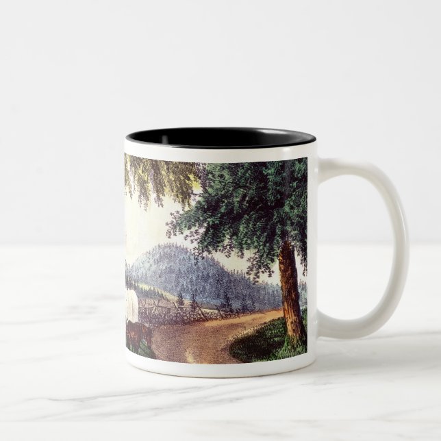 Caneca De Café Em Dois Tons Uma parada pelo Wayside (Direita)