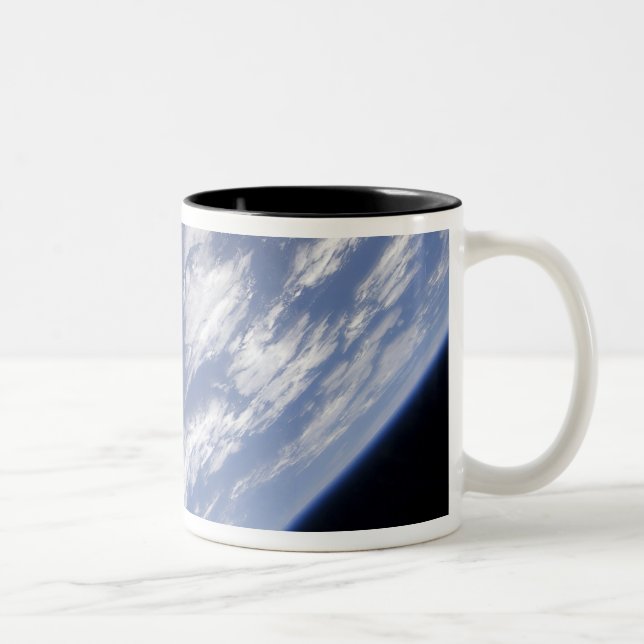 Caneca De Café Em Dois Tons Uma parte azul e branca da Terra (Direita)