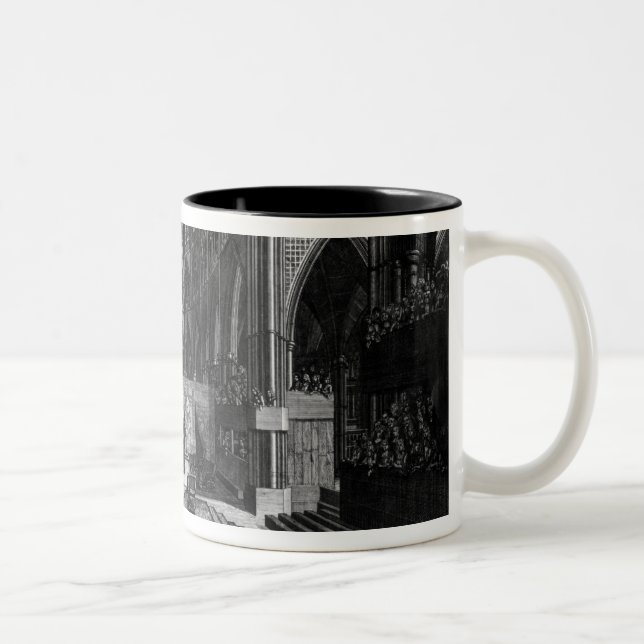 Caneca De Café Em Dois Tons Uma perspectiva da igreja escolar do interior (Direita)