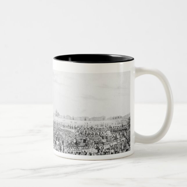 Caneca De Café Em Dois Tons Uma representação correta da empresa (Direita)