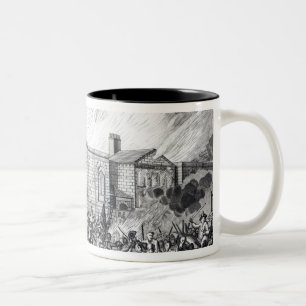Caneca De Café Em Dois Tons Uma representação exata do Burning