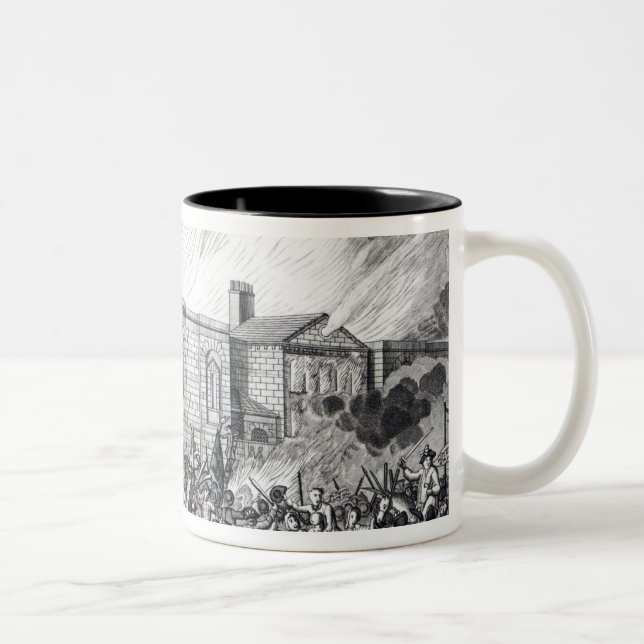 Caneca De Café Em Dois Tons Uma representação exata do Burning (Direita)