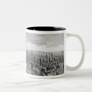 Caneca De Café Em Dois Tons Uma vista geral da cidade de Londres