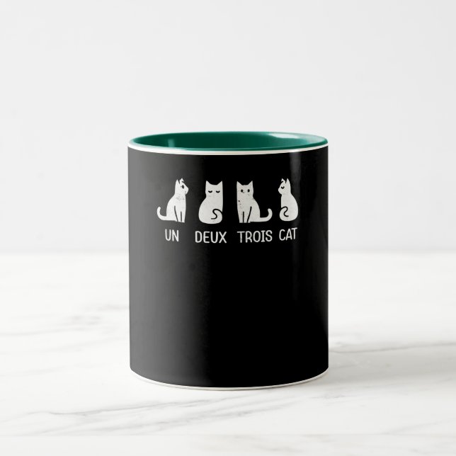 Caneca De Café Em Dois Tons un deux trois cat (Centro)