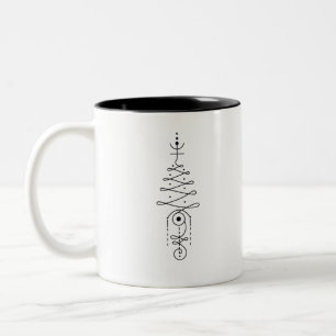 Caneca De Café Em Dois Tons Unalome I