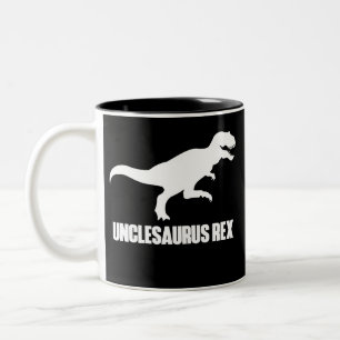 Caneca De Café Em Dois Tons Unclesaurus Rex T engraçado para tios