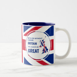 Caneca De Café Em Dois Tons UNIÃO DE BREXO JACK Patriótico Grã-Bretanha Sempre