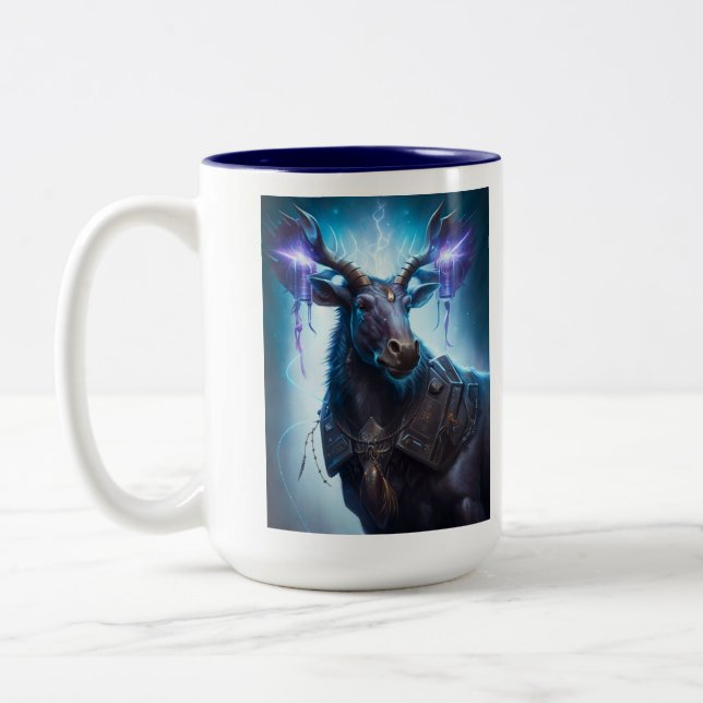 Caneca De Café Em Dois Tons Unicamente Moose Trislefal (Coleção Laser Moose) (Esquerda)