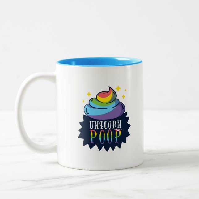 Caneca De Café Em Dois Tons Unicorn Poop (Esquerda)