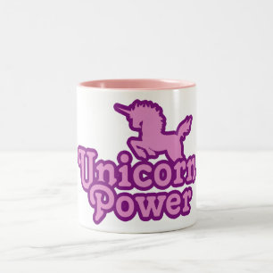 Caneca De Café Em Dois Tons Unicorn Power!