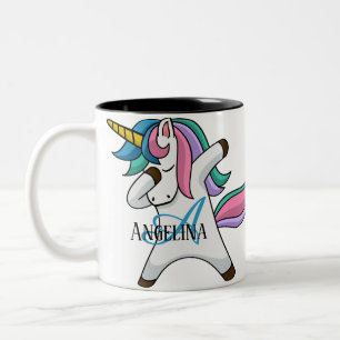 Caneca De Café Em Dois Tons Unicórnio Personalizado Bonito