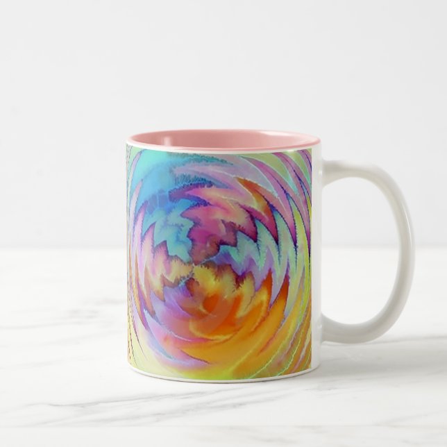 Caneca De Café Em Dois Tons Unificação de Canalização (Direita)