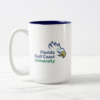 Caneca De Café Em Dois Tons Universidade da Costa do Golfo da Flórida | FGCU E