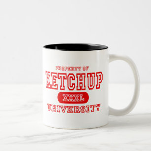 Caneca De Café Em Dois Tons Universidade da ketchup