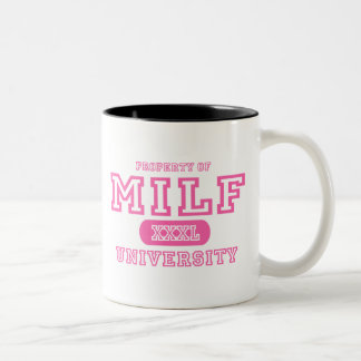 Caneca De Café Em Dois Tons Universidade de MILF