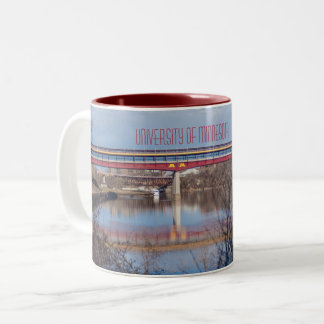 Caneca De Café Em Dois Tons Universidade de Minnesota Pedestrian Bridge Mug