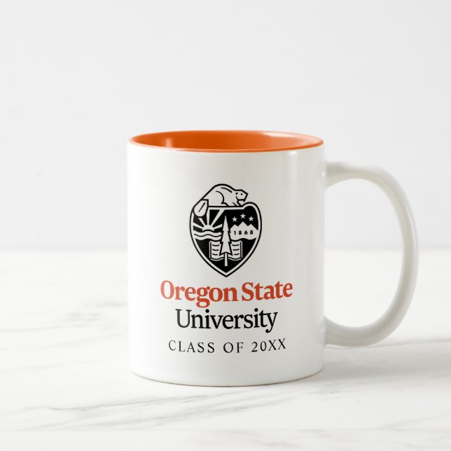 Caneca De Café Em Dois Tons Universidade Estadual do Oregon (Direita)