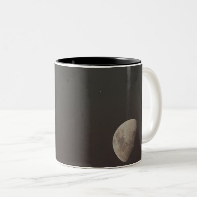 Caneca De Café Em Dois Tons Universo bonito (Frente Esquerda)