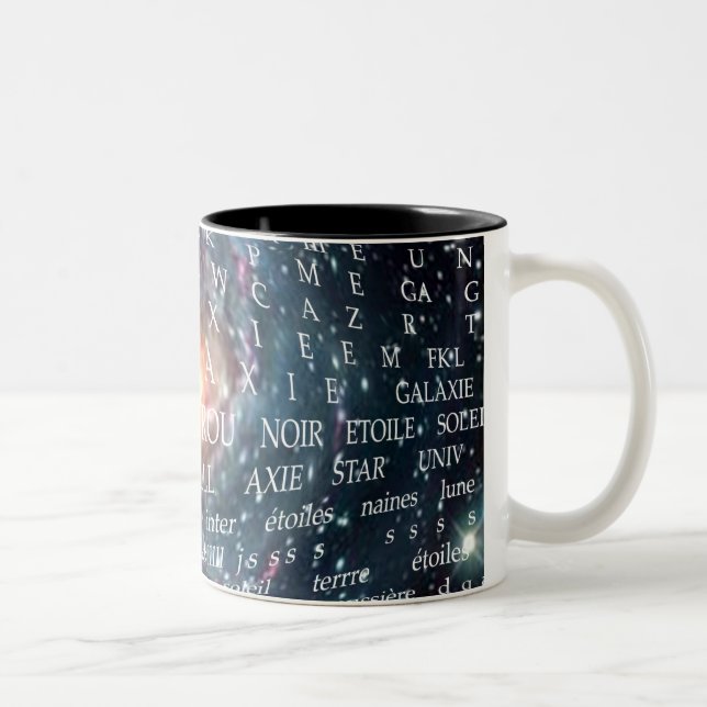 Caneca De Café Em Dois Tons UNIVERSO deformado (Direita)