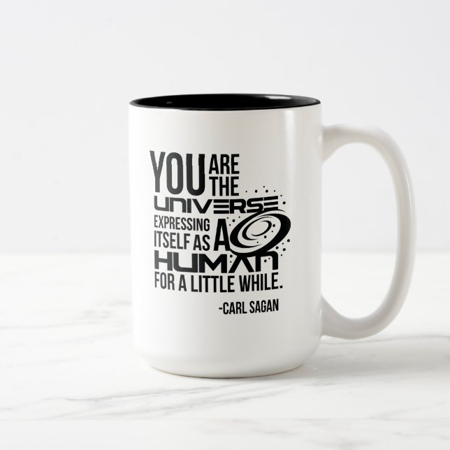 Caneca De Café Em Dois Tons Universo humano (Direita)