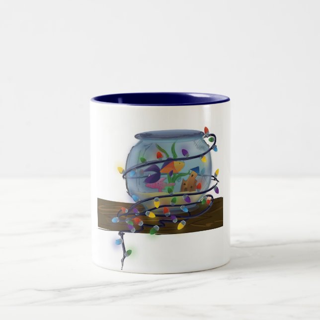 Caneca De Café Em Dois Tons "Uns Natais duvidosos (Centro)