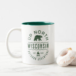 Caneca De Café Em Dois Tons Up North Wisconsin