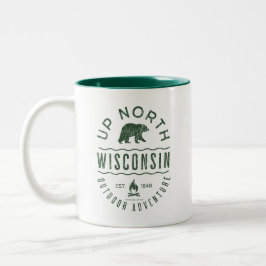 Caneca De Café Em Dois Tons Up North Wisconsin